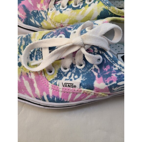 Vans ComfyCush Tie-Dye Sneakers 6.5 Women’s Old Skool Orchid Rainbow Shoes - Picture 6 of 8